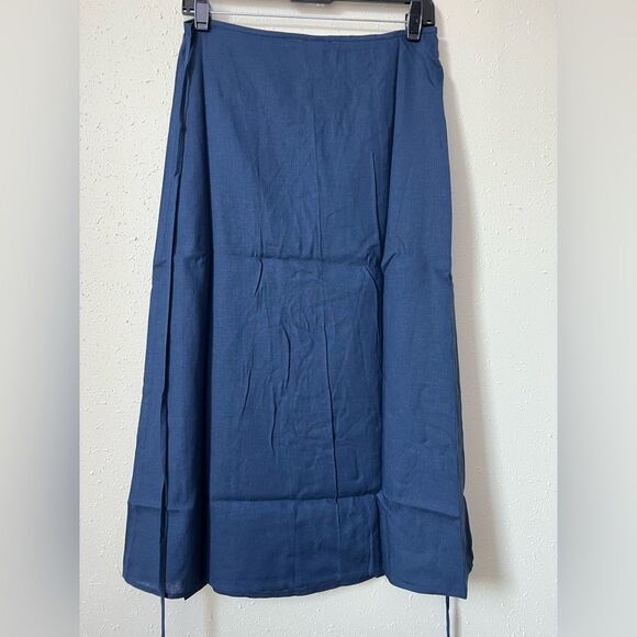 NWT Andie Swim The Tavirs Wrap Maxi Skirt in Midnight Blue Size S/M - Picture 3 of 7
